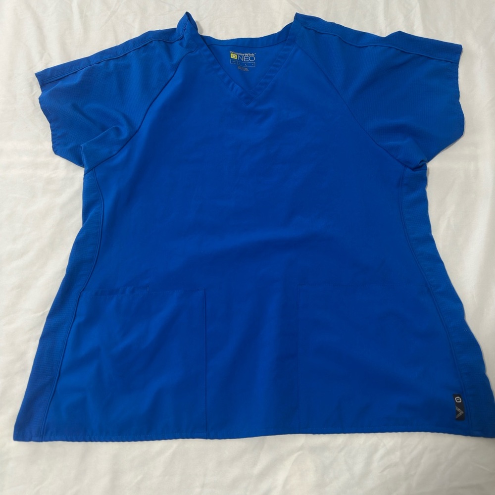 WonderWink Women's Premiere Flex V-Neck Top Size Large